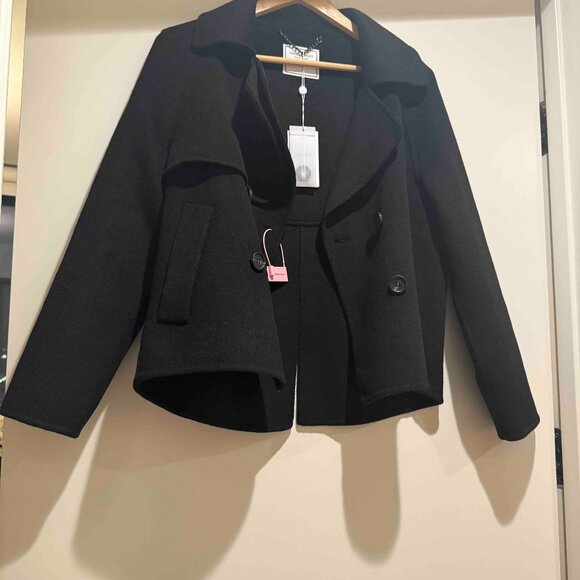 Bell & Bloom Wool Blend Peacoat - Black - Picture 2 of 6